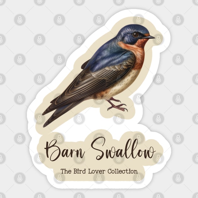 Barn Swallow - The Bird Lover Collection Sticker by goodoldvintage